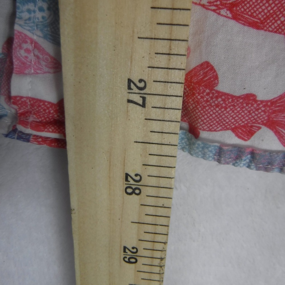 J.CREW Shirt Boy's Large Slim Fit Short Sleeve Button Down All Over Fish Print - Picture 5 of 11